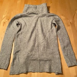 Grey turtleneck sweater